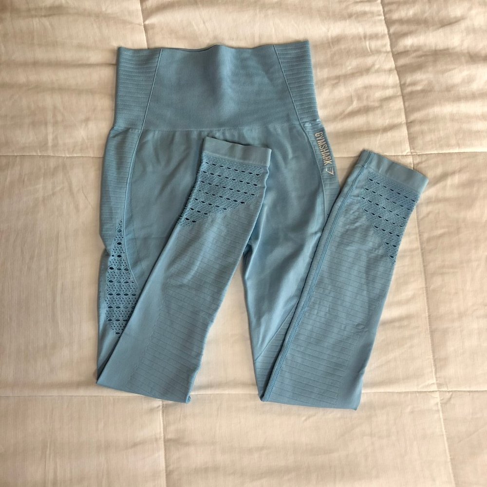 Gymshark Energy Seamless Leggings Sky Blue S